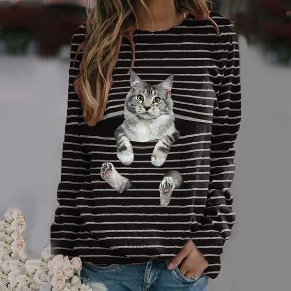 women's t-shirt woman tshirts plus size graphic t shirts women long sleeve 3d cat printed o-neck tee mujer camisetas, White
women's t-shirt woman tshirts plus size graphic t shirts women long sleeve 3d cat printed o-neck tee mujer camisetas, White