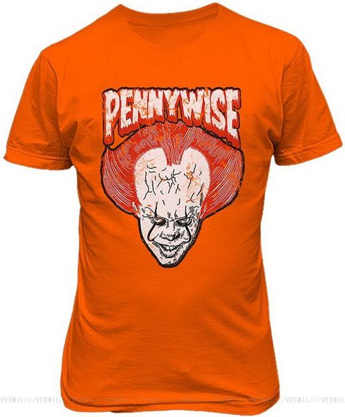 men's t-shirts graphic t shirt men horror movie novelty tee king pennywise the clown steven it 2021 version, White;black 
men's t-shirts graphic t shirt men horror movie novelty tee king pennywise the clown steven it 2021 version, White;black
