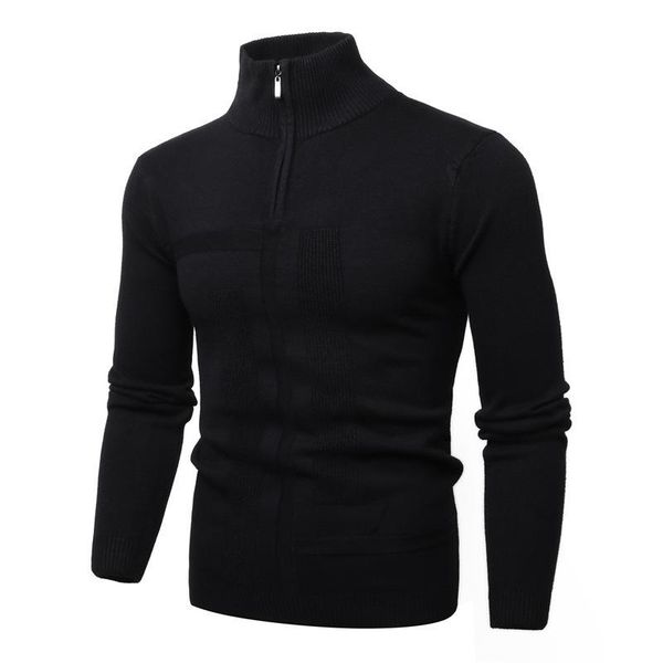 men's sweaters zipper sweater men pullovers male mock neck slim jersey knitwear autumn winter warm wine red business jumpers, White;black
men's sweaters zipper sweater men pullovers male mock neck slim jersey knitwear autumn winter warm wine red business jumpers, White;black