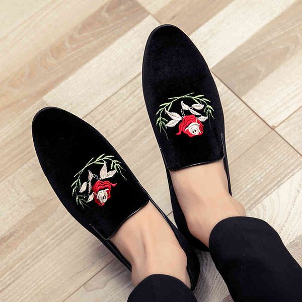 dress shoes men handmade luxurious embroidery flower veet oxfords british banquet and prom male plus size loafers, Black
dress shoes men handmade luxurious embroidery flower veet oxfords british banquet and prom male plus size loafers, Black