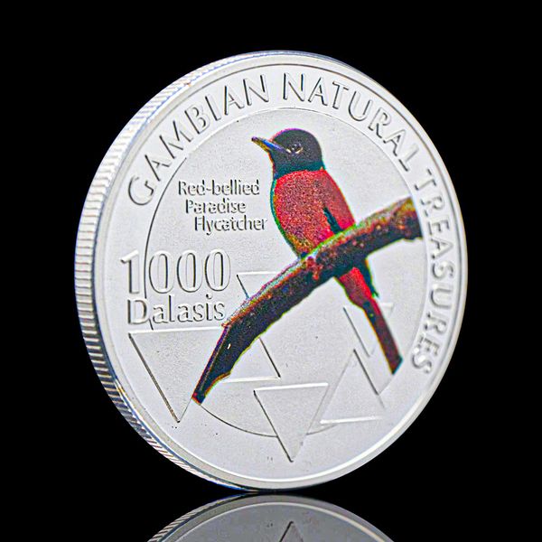 50pcs non magnetic silver plated gambian natural bellied paradise flycatcher bird african medal souvenirs coin animal collectible coins
50pcs non magnetic silver plated gambian natural bellied paradise flycatcher bird african medal souvenirs coin animal collectible coins