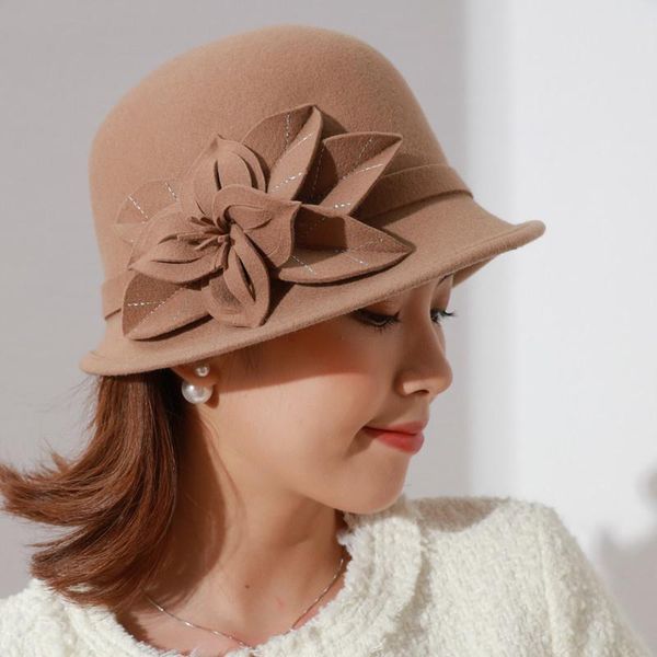 stingy brim hats women fedoras hat autumn winter outdoor warm wool felt cap lady party elegant korean fashion dome flower, Blue;gray
stingy brim hats women fedoras hat autumn winter outdoor warm wool felt cap lady party elegant korean fashion dome flower, Blue;gray