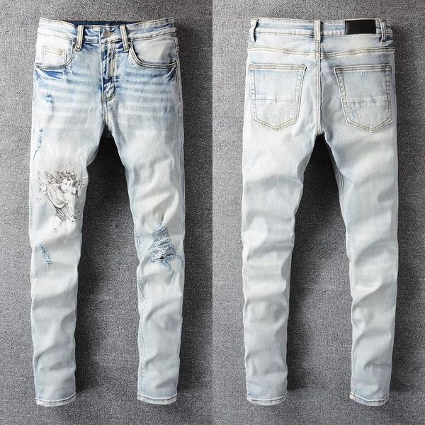 men's jeans 2021 fashion brand high street woman men slim high-profile elastic waist stretch skinny #696, Blue
men's jeans 2021 fashion brand high street woman men slim high-profile elastic waist stretch skinny #696, Blue