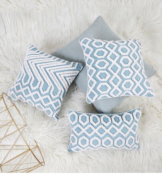 cushion/decorative pillow blue tufted crocheted cushions geometric three-dimensional cotton embroidery sofa decoration waist pillowcase cush
cushion/decorative pillow blue tufted crocheted cushions geometric three-dimensional cotton embroidery sofa decoration waist pillowcase cush