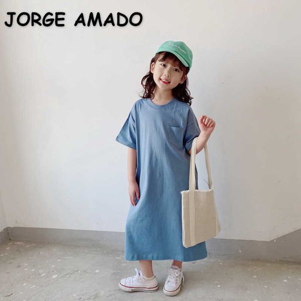 summer family matching sets short sleeves solid color t-shirt dress mother daughter outfits e2102 210610, Blue
summer family matching sets short sleeves solid color t-shirt dress mother daughter outfits e2102 210610, Blue