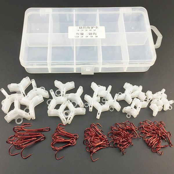 1set fishing treble hook lure kit high carbon steel small fishhook cover 80 pcs/set with box hooks
1set fishing treble hook lure kit high carbon steel small fishhook cover 80 pcs/set with box hooks
