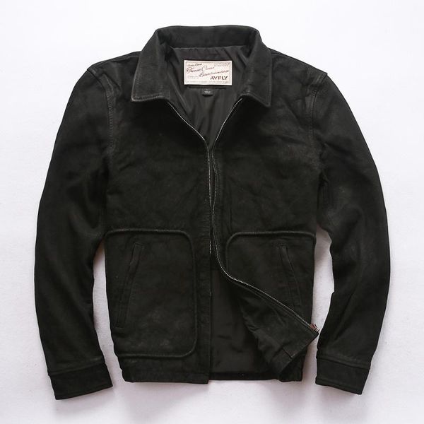 men's leather & faux scrub sheepskin real jacket vintage do old casual coat men autumn black goat skin flight male
men's leather & faux scrub sheepskin real jacket vintage do old casual coat men autumn black goat skin flight male