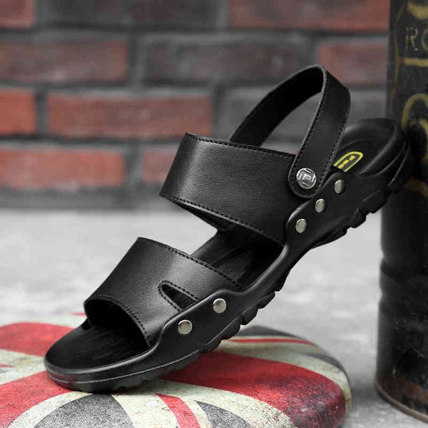 slippers large size 38-52 summer men's sandals leather man outdoor beach shoes light sandal soft bottom roman comfortable men on3d, Black
slippers large size 38-52 summer men's sandals leather man outdoor beach shoes light sandal soft bottom roman comfortable men on3d, Black