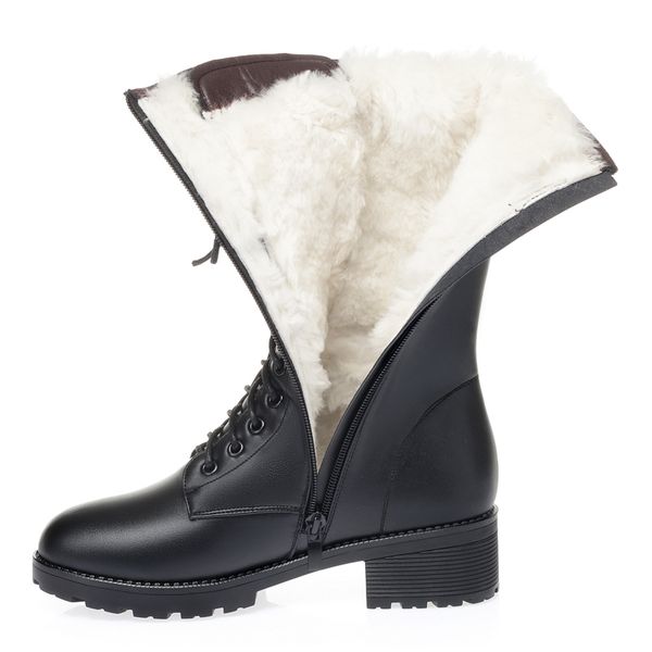 womens winter snow boot martin boots genuine leather boots military 100% wool 41 42 43 female casual shoes non-slip warm, Black
womens winter snow boot martin boots genuine leather boots military 100% wool 41 42 43 female casual shoes non-slip warm, Black