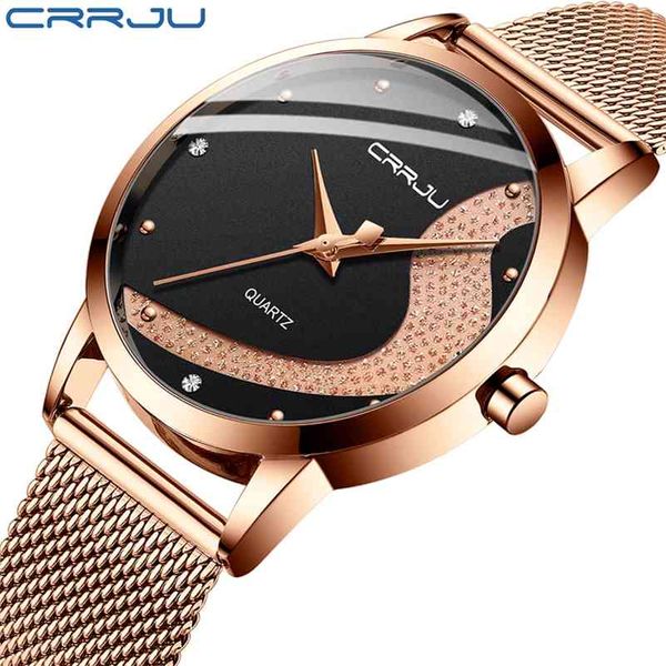 women watch crrju brand luxury watches casual waterproof quartz ladies dress galaxy mesh watches relogio feminino 210517, Slivery;brown
women watch crrju brand luxury watches casual waterproof quartz ladies dress galaxy mesh watches relogio feminino 210517, Slivery;brown