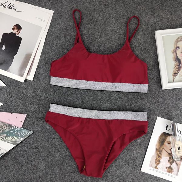 two-piece suits summer women bandage patchwork bikini set swimwear push-up sequins swimsuit beachwear bathing suit sexy
two-piece suits summer women bandage patchwork bikini set swimwear push-up sequins swimsuit beachwear bathing suit sexy