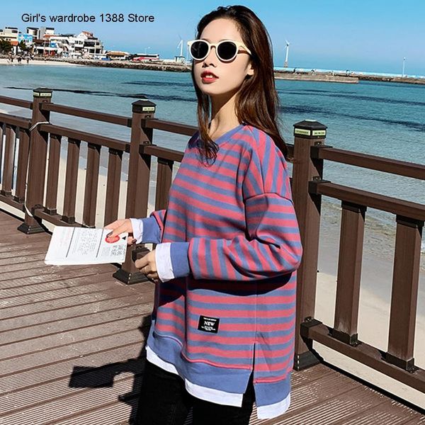 women's hoodies & sweatshirts sweater spring autumn mid long style 2021 korean loose fake two piece plush fashion ins thin, Black
women's hoodies & sweatshirts sweater spring autumn mid long style 2021 korean loose fake two piece plush fashion ins thin, Black