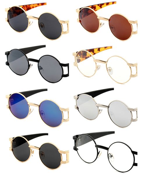 luxury metal retro round sunglasses for men designer women sun glasses uv protection eyewear high quality, White;black
luxury metal retro round sunglasses for men designer women sun glasses uv protection eyewear high quality, White;black