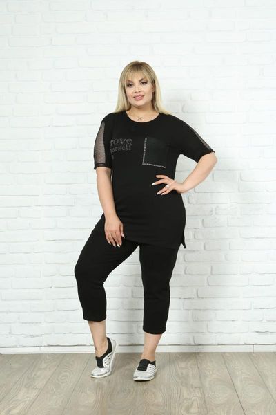 women's two piece pants diaves plus size women summer fashion pieces lace short sleeves causal viscon capri blouses sets turkish qualit, White
women's two piece pants diaves plus size women summer fashion pieces lace short sleeves causal viscon capri blouses sets turkish qualit, White