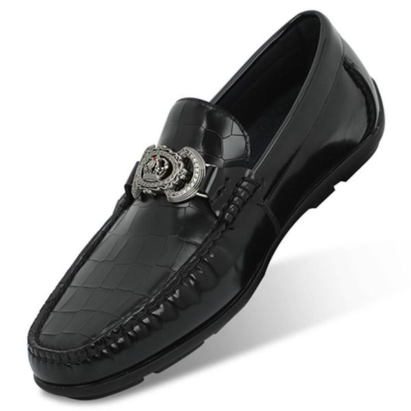 dress shoes of first layer leather men's autumn and winter lefu casual beans men, Black
dress shoes of first layer leather men's autumn and winter lefu casual beans men, Black
