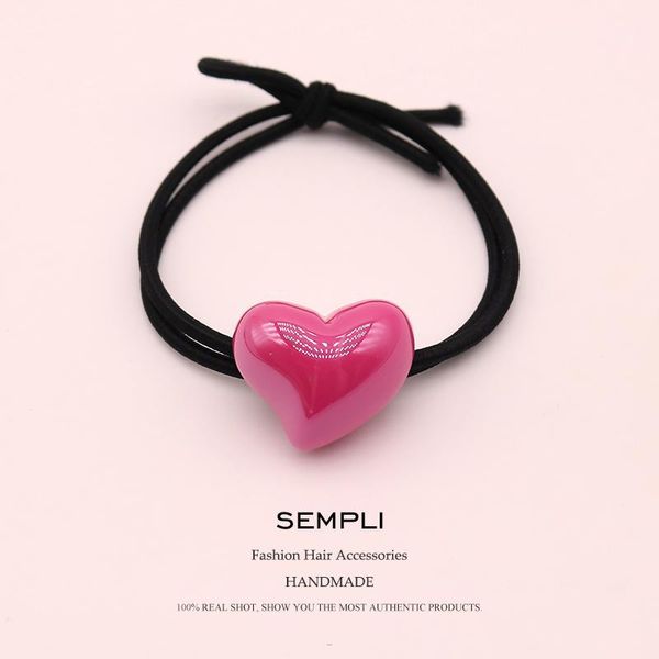 sempli 7 candy colors resin love heart nylon high elasticity rubber band hair children headband accessories scrunchie1
sempli 7 candy colors resin love heart nylon high elasticity rubber band hair children headband accessories scrunchie1