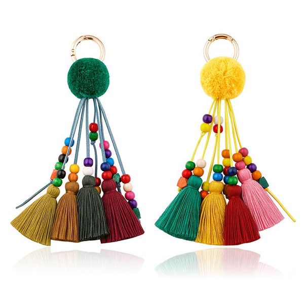 keychains boho style handmade bag pendant women accessories tassel charms colorful wooden beads with pompom keyring jewelry, Silver
keychains boho style handmade bag pendant women accessories tassel charms colorful wooden beads with pompom keyring jewelry, Silver