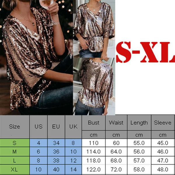women's blouses & shirts fashion women clubwear casual glitter sequin tunic elegant v neck long sleeve shirt b i2sd, White
women's blouses & shirts fashion women clubwear casual glitter sequin tunic elegant v neck long sleeve shirt b i2sd, White