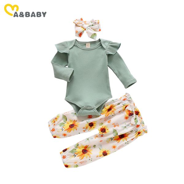 0-24m flower born infant baby girls clothes set autumn spring knitted romper floral bow pants outfits 210515, White
0-24m flower born infant baby girls clothes set autumn spring knitted romper floral bow pants outfits 210515, White