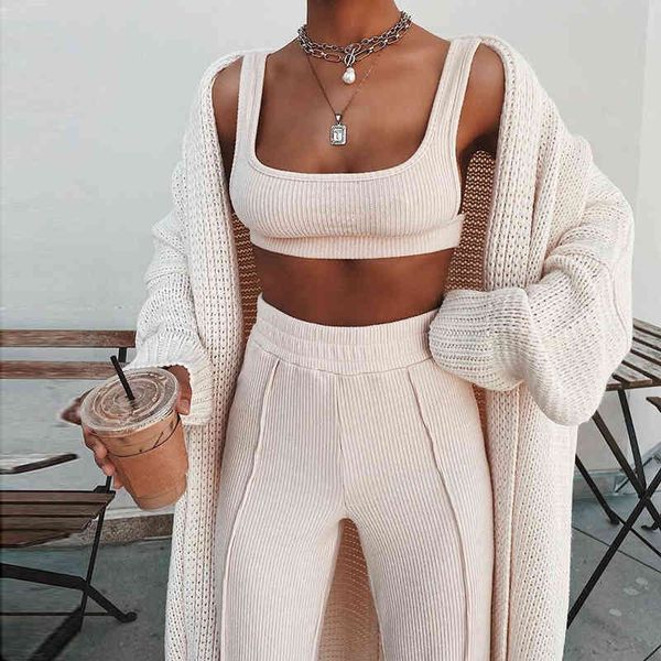 newasia tacksuit women 2 piece set sleeveless white ribbed two piece outfits crop long pants plus size casual matching sets 210413
newasia tacksuit women 2 piece set sleeveless white ribbed two piece outfits crop long pants plus size casual matching sets 210413
