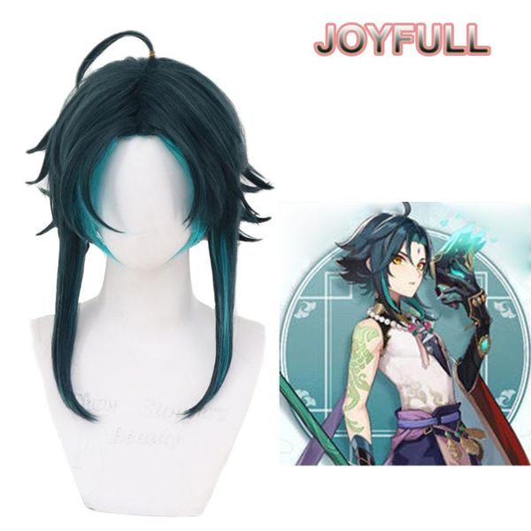 other event & party supplies game genshin impact xiao cosplay wig halloween hair dark green blue short heat resistant synthetic
other event & party supplies game genshin impact xiao cosplay wig halloween hair dark green blue short heat resistant synthetic
