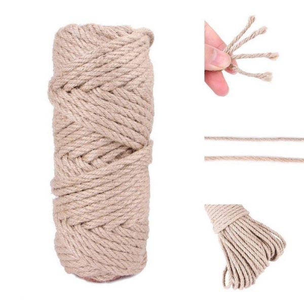natural jute fabric rope desk legs binding twisted cord macrame string diy basket craft cat pet scratching yarn, Black;white
natural jute fabric rope desk legs binding twisted cord macrame string diy basket craft cat pet scratching yarn, Black;white
