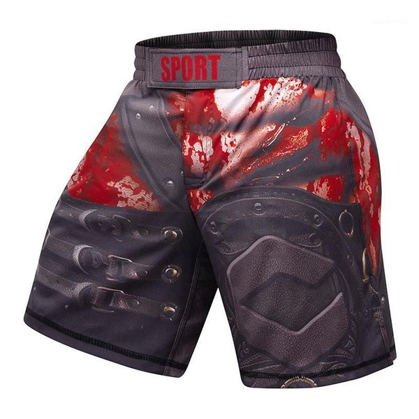 men's shorts 2021 design training pants digital printing workout mma for men, White;black
men's shorts 2021 design training pants digital printing workout mma for men, White;black