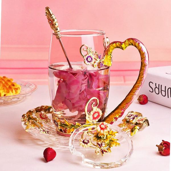 beauty and novelty enamel coffee cup mug flower tea glass cups for cold drinks spoon set perfect wedding gift mugs
beauty and novelty enamel coffee cup mug flower tea glass cups for cold drinks spoon set perfect wedding gift mugs