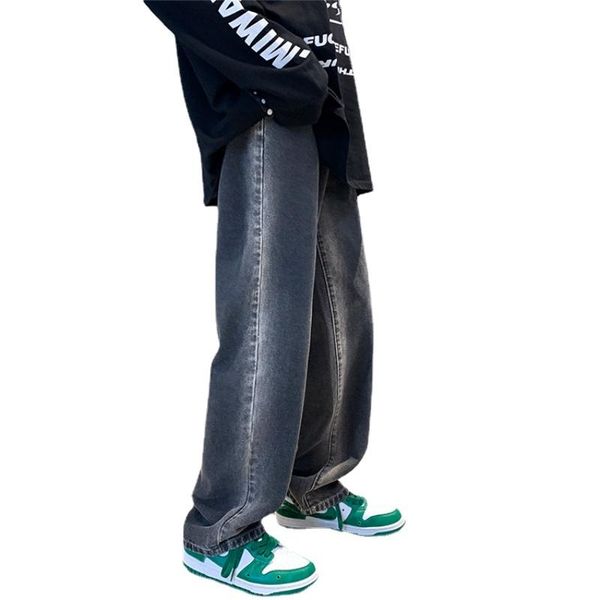 men's jeans retro washed loose wide-leg pants straight and versatile korean fashion gradient floor streetwear men, Blue
men's jeans retro washed loose wide-leg pants straight and versatile korean fashion gradient floor streetwear men, Blue