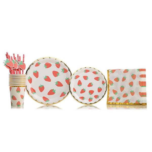 disposable dinnerware strawberry birthday party tableware set dinner plates cups straw napkin wedding decorations kids baby shower supplies
disposable dinnerware strawberry birthday party tableware set dinner plates cups straw napkin wedding decorations kids baby shower supplies