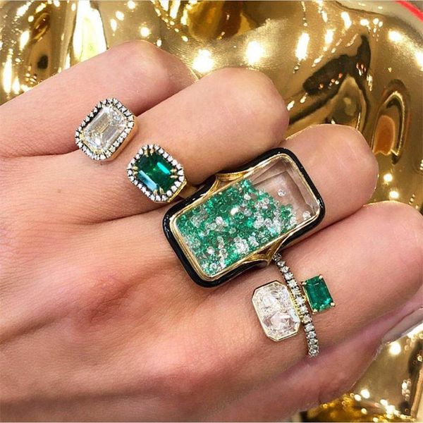 earrings & necklace blachette luxury interesting noble zircon shining bracelet ring earring set for women wedding bridal jewelr, Silver
earrings & necklace blachette luxury interesting noble zircon shining bracelet ring earring set for women wedding bridal jewelr, Silver
