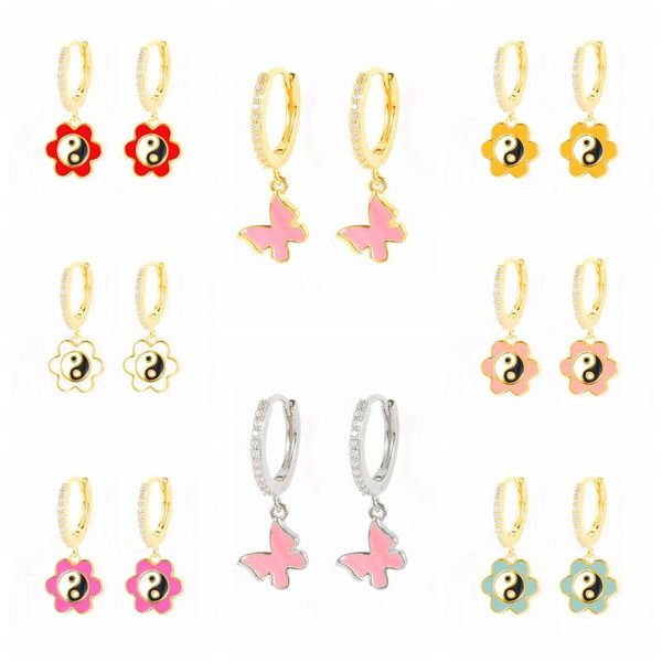 hoop & huggie aide 2021 trend enamel yinyang earrings 925 sterling silver dripping oil love heart flower butterfly earring jewerly, Golden;silver
hoop & huggie aide 2021 trend enamel yinyang earrings 925 sterling silver dripping oil love heart flower butterfly earring jewerly, Golden;silver
