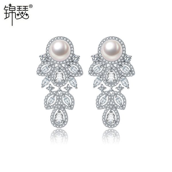 jewelry charm stud aaa zircon longjin earrings korean version temperament sweet lady beizhu danshui pearl 10-10.5mm, Golden
jewelry charm stud aaa zircon longjin earrings korean version temperament sweet lady beizhu danshui pearl 10-10.5mm, Golden