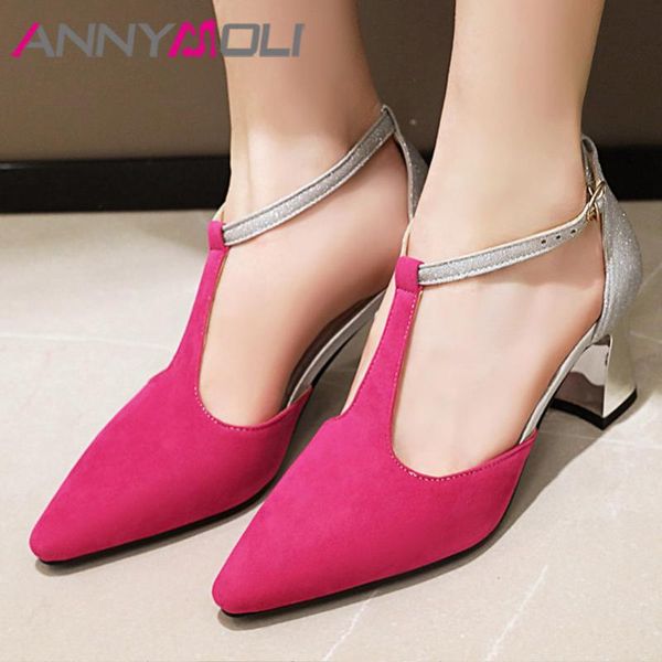 dress shoes annymoli woman t-strap high heels leopard block heel bling pointed toe pumps buckle strap footwear female gold red size 46, Black
dress shoes annymoli woman t-strap high heels leopard block heel bling pointed toe pumps buckle strap footwear female gold red size 46, Black