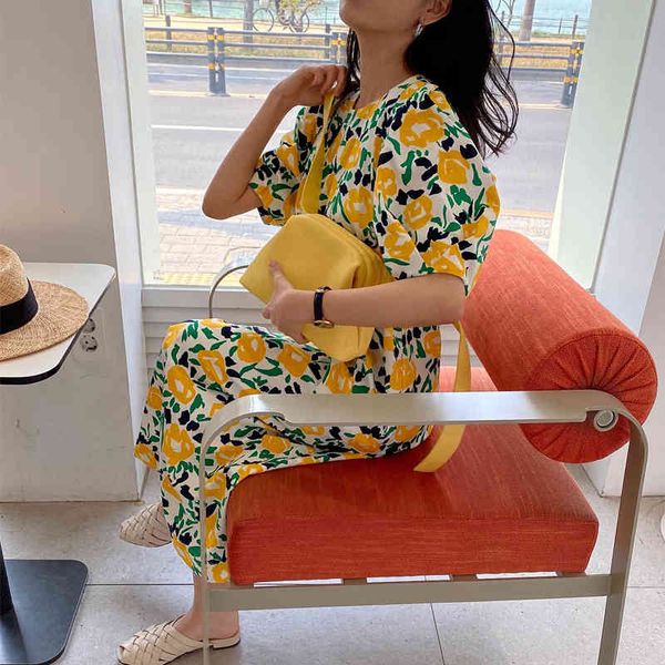 flower dress yellow robe longue puff sleeve casual midi korean summer beach vestido festa ladies dresses moda feminina, Black;gray
flower dress yellow robe longue puff sleeve casual midi korean summer beach vestido festa ladies dresses moda feminina, Black;gray