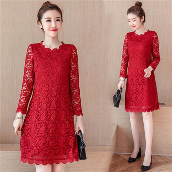 casual dresses dress women long sleeve floral hollow out 2021 plus size spring autumn red black female vestido jurken ropa mujer, Black;gray
casual dresses dress women long sleeve floral hollow out 2021 plus size spring autumn red black female vestido jurken ropa mujer, Black;gray