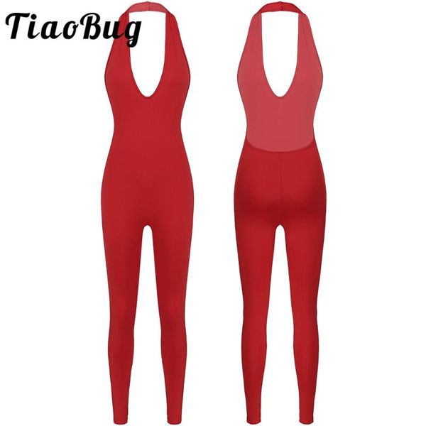 fashion women yoga bodysuit soild color breathable halter sport suit training jumpsuit gym workout long pants tracksuit active outfits, White;red
fashion women yoga bodysuit soild color breathable halter sport suit training jumpsuit gym workout long pants tracksuit active outfits, White;red