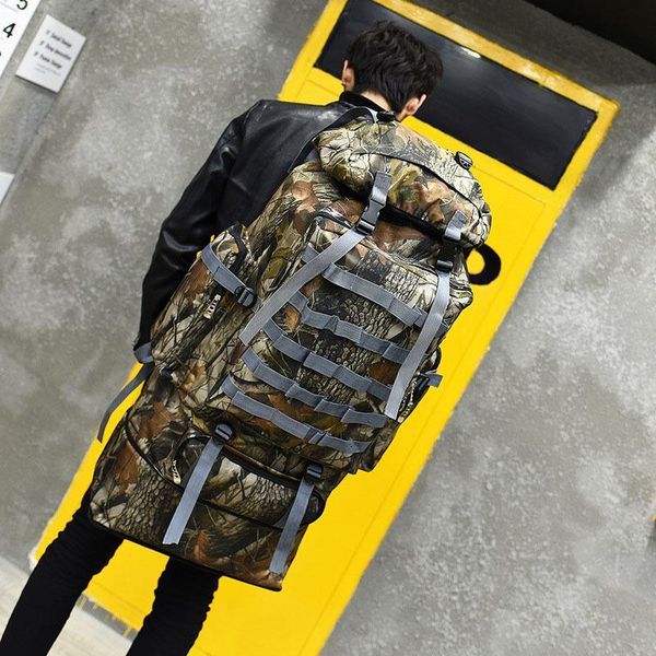 men women outdoor hiking travel 100l nylon camo backpack climbing camping waterproof wearproof big capacity sports bag rucksack bags
men women outdoor hiking travel 100l nylon camo backpack climbing camping waterproof wearproof big capacity sports bag rucksack bags