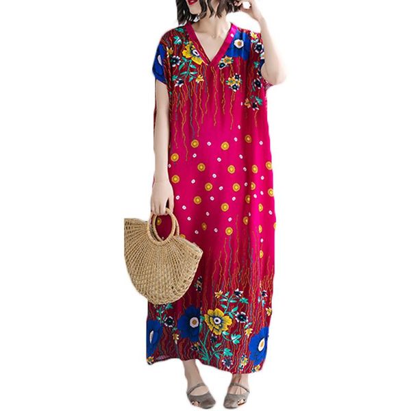 casual dresses 2021 retro women's loose extra-large plus size summer dress short sleeve v-neck printed long print g42, Black;gray
casual dresses 2021 retro women's loose extra-large plus size summer dress short sleeve v-neck printed long print g42, Black;gray
