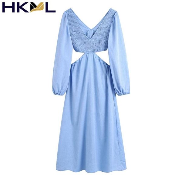 casual dresses women dress fall 2021 solid color long sleeve blue cut-out v-neck stitching backless fashion, Black;gray
casual dresses women dress fall 2021 solid color long sleeve blue cut-out v-neck stitching backless fashion, Black;gray