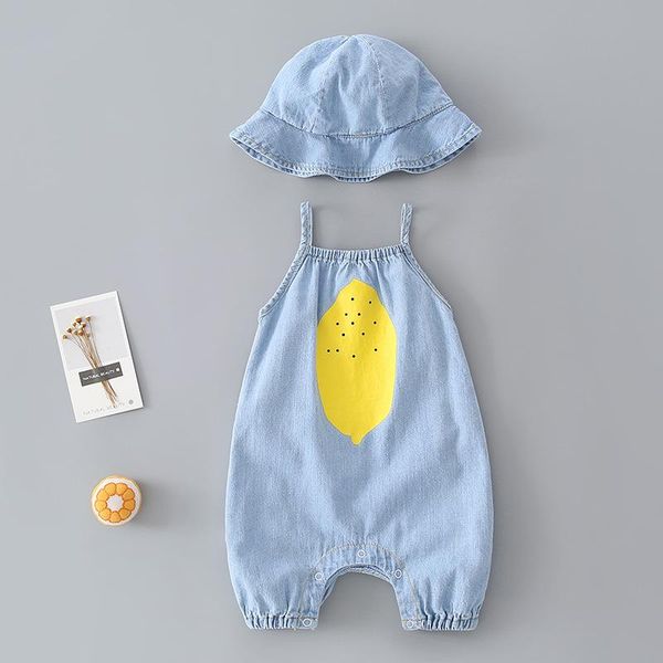 baby clothes born one-piece summer denim sling romper boy and girl two-piece rompers, Blue
baby clothes born one-piece summer denim sling romper boy and girl two-piece rompers, Blue