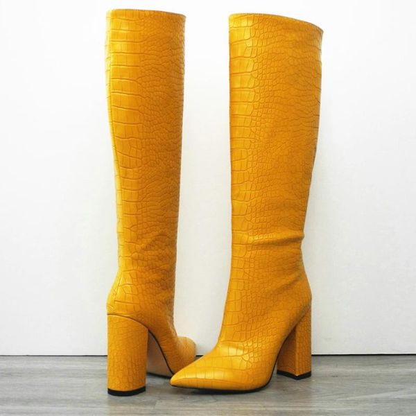 boots faux leather women block heel knee high woman pointed toe heels western long snake print winter size 43, Black
boots faux leather women block heel knee high woman pointed toe heels western long snake print winter size 43, Black