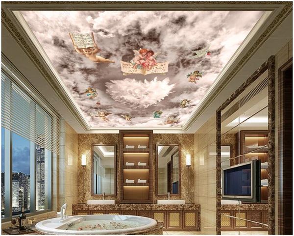 wallpapers custom po 3d wallpaper ceiling mural dreamy cloud sky little angel home decor wall murals in the living room
wallpapers custom po 3d wallpaper ceiling mural dreamy cloud sky little angel home decor wall murals in the living room