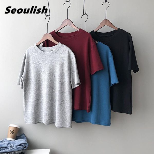 seoulish summer 2021 100% cotton women's t-shirts solid bottoming o-neck short sleeve fashion female loose shirts tees t-shirt, White
seoulish summer 2021 100% cotton women's t-shirts solid bottoming o-neck short sleeve fashion female loose shirts tees t-shirt, White