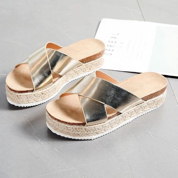slippers cork women summer shoes platform thick bottom 2021 female causal cross strap, Black
slippers cork women summer shoes platform thick bottom 2021 female causal cross strap, Black