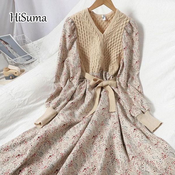 casual dresses spring autumn women v collar long sleeve print knitted a-line dress female elegant lace-up sweater rfsj, Black;gray
casual dresses spring autumn women v collar long sleeve print knitted a-line dress female elegant lace-up sweater rfsj, Black;gray