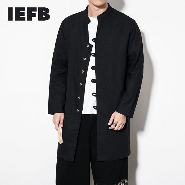 iefb chinese style cotton hemp large size long shirt men's casual stand collar long sleeve comfortable long clothes 9y6037 210524, White;black
iefb chinese style cotton hemp large size long shirt men's casual stand collar long sleeve comfortable long clothes 9y6037 210524, White;black