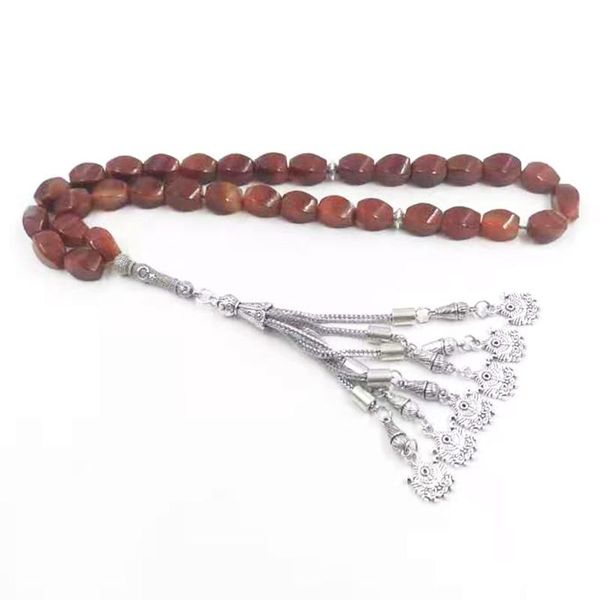 beaded, strands tasbih natural red agates stone islamic misbaha bracelet rosary bead arabic fashion gift eid muslim accessories on hand, Black
beaded, strands tasbih natural red agates stone islamic misbaha bracelet rosary bead arabic fashion gift eid muslim accessories on hand, Black