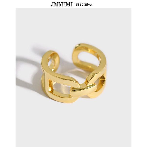 cluster rings trendy 925 sterling silver chain for women couples vintage handmade cross geometric finger jewelry party gifts, Golden;silver
cluster rings trendy 925 sterling silver chain for women couples vintage handmade cross geometric finger jewelry party gifts, Golden;silver