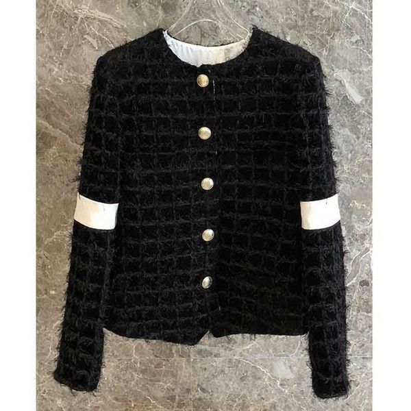 women's jackets female winter autumn black jackets tweed short jacket o-neck neck long sleeve golden button plate track outwear kobk, Black;brown
women's jackets female winter autumn black jackets tweed short jacket o-neck neck long sleeve golden button plate track outwear kobk, Black;brown